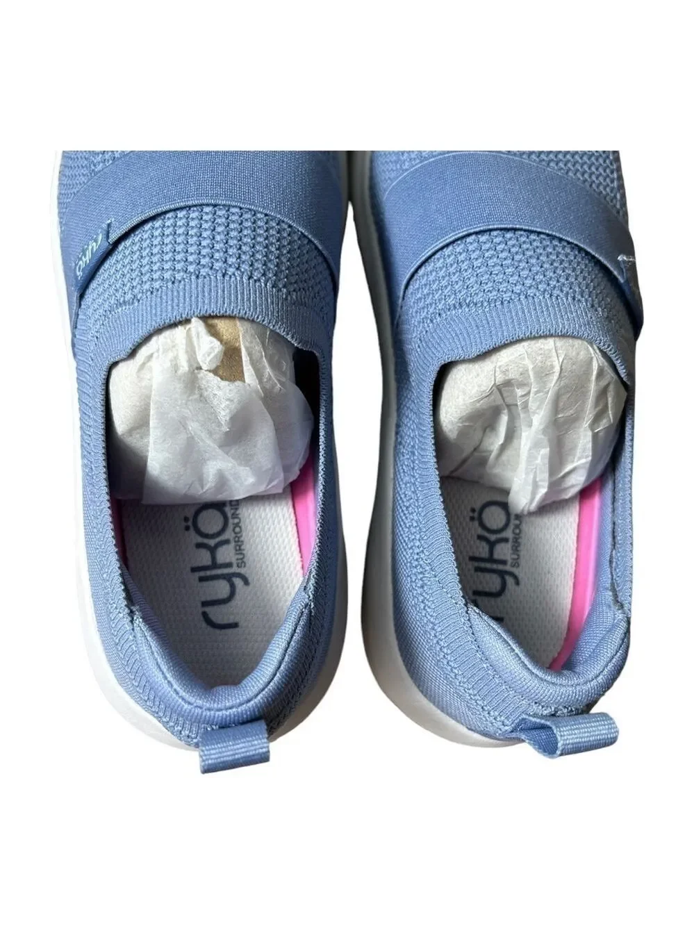 Ryka Astrid Knit Slip-On Sneaker (in tempst blue)